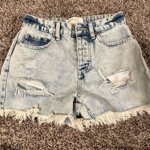 denim jean shorts size 1